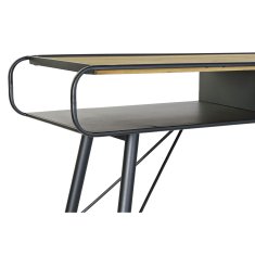 DKD Home Decor Konzola DKD Home Decor Črna kovina Jedla Svetlo rjava (120 x 38 x 78 cm)