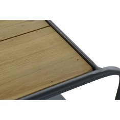 DKD Home Decor Konzola DKD Home Decor Črna kovina Jedla Svetlo rjava (120 x 38 x 78 cm)