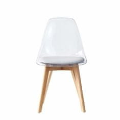 DKD Home Decor Jedilni stol DKD Home Decor Sivi les Polikarbonat (54 x 47 x 81 cm)