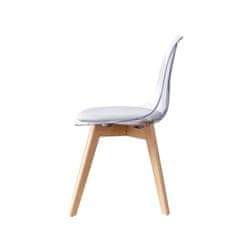 DKD Home Decor Jedilni stol DKD Home Decor Sivi les Polikarbonat (54 x 47 x 81 cm)