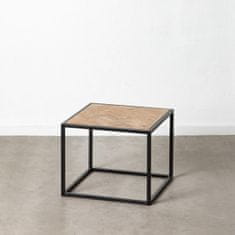 BigBuy Nočna omarica SPIKE 55 x 55 x 45 cm Naravna kovina Les
