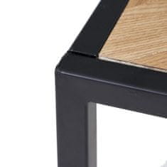 BigBuy Nočna omarica SPIKE 55 x 55 x 45 cm Naravna kovina Les