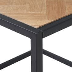 BigBuy Nočna omarica SPIKE 55 x 55 x 45 cm Naravna kovina Les