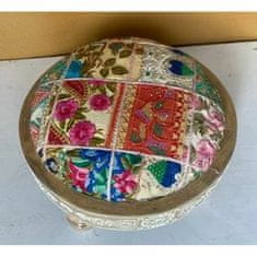DKD Home Decor Priložnostno pohištvo DKD Home Decor Večbarvni mangov les 40 x 40 x 22,8 cm (2 enoti)