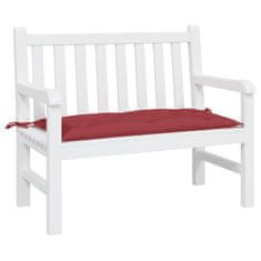 Vidaxl Blazina za vrtno klop vinsko rdeča 110x50x7 cm oxford tkanina