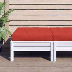 Vidaxl Blazina za paleto rdeča 60x60x9,5 cm oxford tkanina