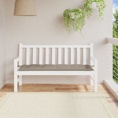 Vidaxl Blazina za vrtno klop taupe 150x50x7 cm oxford tkanina