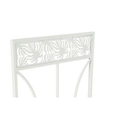 DKD Home Decor Vrtni stol DKD Home Decor Bela kovina 40 x 48 x 93 cm