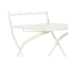 DKD Home Decor Vrtni stol DKD Home Decor Bela kovina 40 x 48 x 93 cm