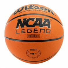 NEW Žoga za košarko Wilson NCAA Legend Bela Oranžna Usnje Sintetično usnje 7