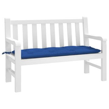 Vidaxl vidaXL Blazina za vrtno klop, modra, 120x50x7 cm, blago