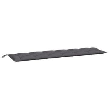 Vidaxl Blazina za vrtno klop antracit 200x50x7 cm oxford tkanina
