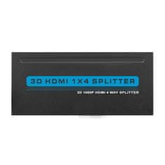 Qoltec razdelilnik hdmi 1x4 v.1.3b