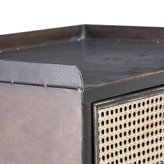 BigBuy Bivak BRICK 55 x 38 x 140 cm črna kovina rjava