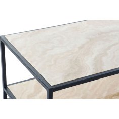 DKD Home Decor Stranska mizica DKD Home Decor Jeklo Srebrna MDF Les (120 x 60 x 45 cm)