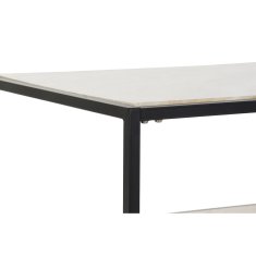 DKD Home Decor Stranska mizica DKD Home Decor Jeklo Srebrna MDF Les (120 x 60 x 45 cm)