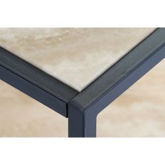 DKD Home Decor Stranska mizica DKD Home Decor Jeklo Srebrna MDF Les (120 x 60 x 45 cm)