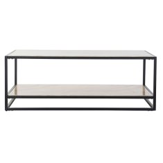 DKD Home Decor Stranska mizica DKD Home Decor Jeklo Srebrna MDF Les (120 x 60 x 45 cm)