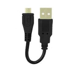 Qoltec Adapter USB a moški | mikro USB b moški | 0,1 m