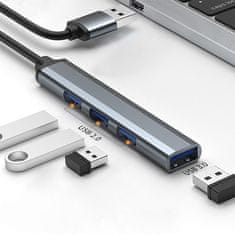 Qoltec adapter za vozlišče usb 3.0 4in1 | usb 3.0 | 3x usb 2.0