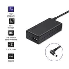 Qoltec Qoltec Napajalnik za prenosni računalnik Asus 65W | 19V | 3,42A | 5,5*2,5 | + napajalni kabel