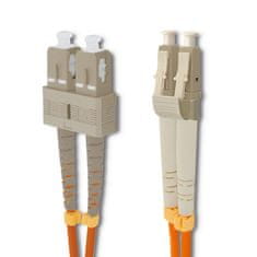 Qoltec povezovalni kabel iz optičnih vlaken sc/upc - lc/upc | multimode | 50/125 | om2 | duplex | 3m