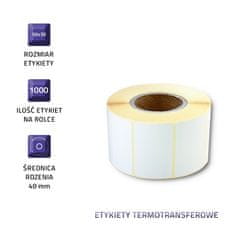 Qoltec Qoltec termotransferne etikete 50 x 30 | 1000 etiket