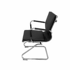 BigBuy Sprejemni stol Yeste Confidente Patín P&amp;C Black