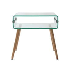 DKD Home Decor Nočna omarica DKD Home Decor Kristalni bukov les (55 x 40 x 55 cm)