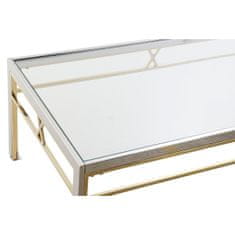 DKD Home Decor Stranska mizica DKD Home Decor Crystal Steel Silver (110 x 60 x 40 cm)