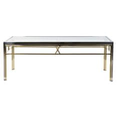 DKD Home Decor Stranska mizica DKD Home Decor Crystal Steel Silver (110 x 60 x 40 cm)