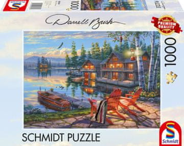 Schmidt Puzzle Obale jezera Loon, New York 1000 kosov