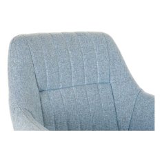 DKD Home Decor Stol DKD Home Decor Črna Večbarvna Nebo modra 58 x 59 x 76 cm