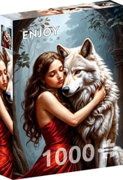 ENJOY Puzzle Lady and the Wolf 1000 kosov