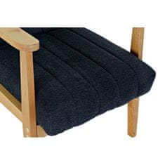 DKD Home Decor Fotelj DKD Home Decor Modra poliester Svetlo rjava borovničevina (63 x 68 x 81 cm)
