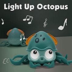 JOJOY® Plazeča se hobotnica, Interaktivna igrača, Hobotnica z zvokom in lučmi, Otroške igrače | CRAWLTOPUS