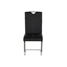 DKD Home Decor Jedilni stol DKD Home Decor Črna kovina Poliuretan (59 x 45 x 102 cm)