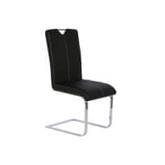 DKD Home Decor Jedilni stol DKD Home Decor Črna kovina Poliuretan (59 x 45 x 102 cm)