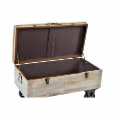 BigBuy Klop DKD Home Decor Fir Black Beige Brown Polyester (82 x 42 x 50 cm)