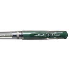 NEW Pero s tekočim črnilom Uni-Ball Signo Broad UM-153 W Zelena 0,6 mm (12 Kosi)