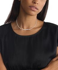 Calvin Klein Decent Jeklena ogrlica s kristali Crystallized Weave 35000510