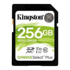 NEW Spominska Kartica SD Kingston SDS2 256 GB Črna