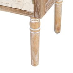 BigBuy Omara SHABBY CHIC 64 x 37 x 86 cm Naravni les Bela