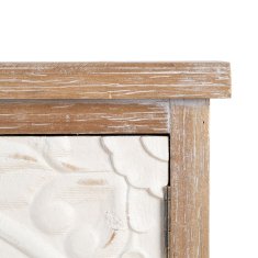 BigBuy Omara SHABBY CHIC 64 x 37 x 86 cm Naravni les Bela