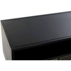 DKD Home Decor TV pohištvo DKD Home Decor Black Metal Golden (125 x 41 x 62 cm)