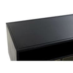 DKD Home Decor TV pohištvo DKD Home Decor Black Metal Golden (125 x 41 x 62 cm)
