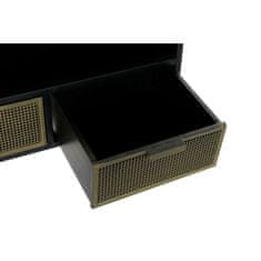 DKD Home Decor TV pohištvo DKD Home Decor Black Metal Golden (125 x 41 x 62 cm)