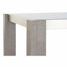 DKD Home Decor Jedilna miza DKD Home Decor Crystal Grey Aluminium Oak Tempered Glass (162 x 92 x 74 cm)