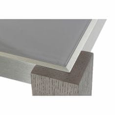 DKD Home Decor Jedilna miza DKD Home Decor Crystal Grey Aluminium Oak Tempered Glass (162 x 92 x 74 cm)