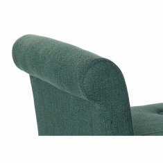 BigBuy Klop DKD Home Decor 8424001795512 Naravni les Poliester Zelena (130 x 44 x 69 cm)